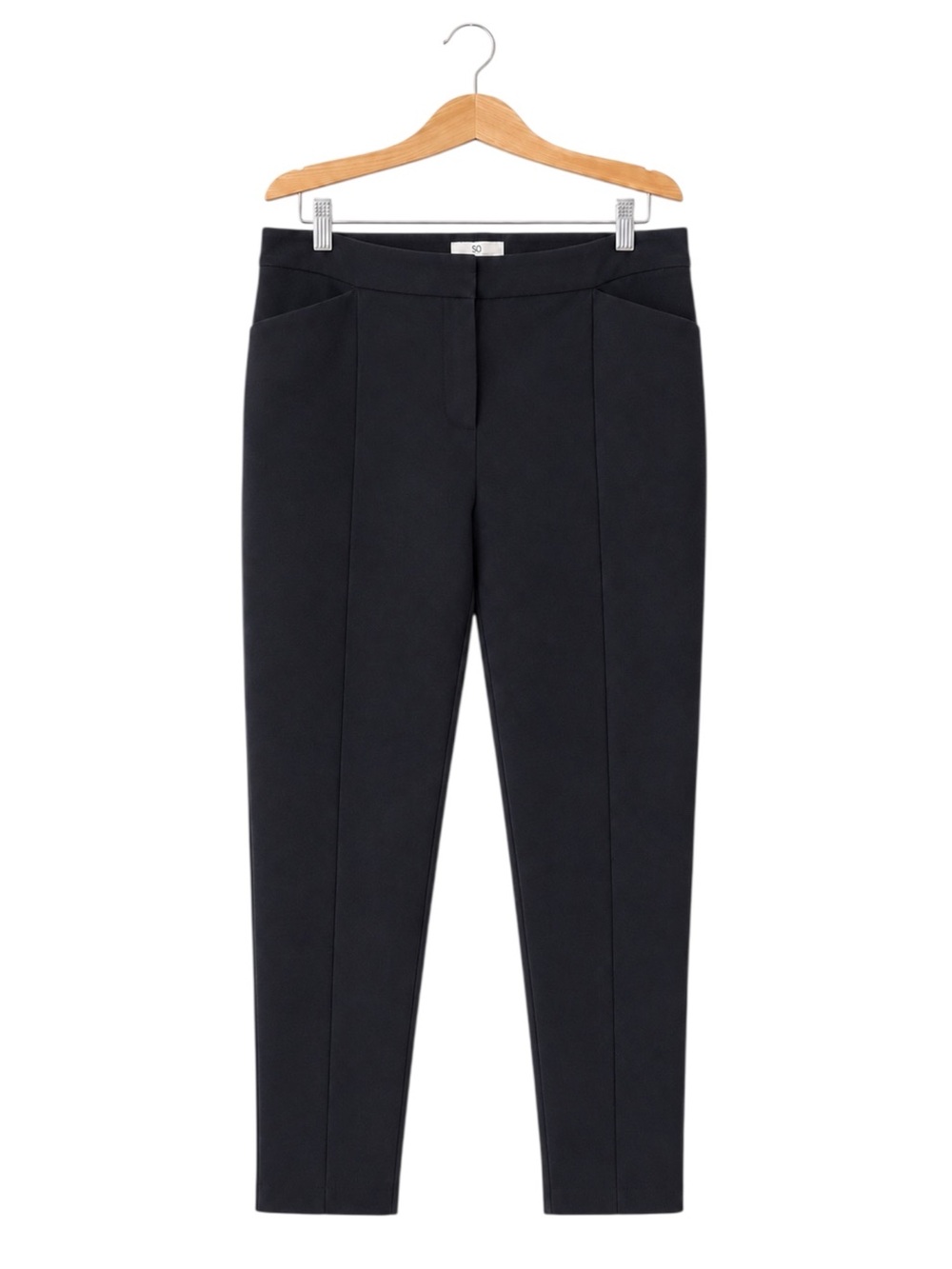 Chico’s So Slimming Crop Ankle Pants Black Pull On Career Workwear Size 2